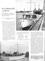 16-m-Motoryacht "Carin" (Yachtwerft Claus Engelbrecht)