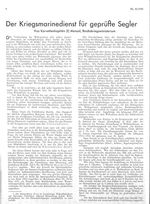 Kriegsmarinedienst für geprüfte Segler, Der