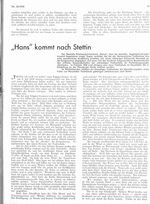 "Hans" kommt nach Stettin