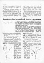 Seemännisches Wörterbuch für den Yachtmann