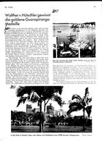 Guarapiranga-Medaille, Walter v. Hütschler gewinnt die goldene