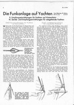 Funkanlage auf Yachten, Die
