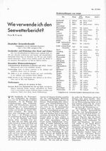 Seewetterbericht?, Wie verwende ich den