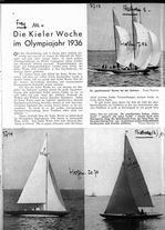 Kieler Woche im Olympiajahr 1936