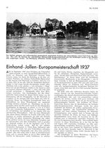 Einhand-Jollen-Europameisterschaft 1937