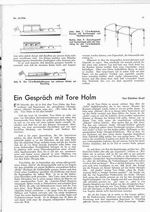 Tore Holm, Ein Gespräch mit