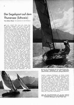 Thunersee (Schweiz), Segelsport auf dem