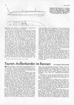 Touren-Außenborder im Rennen
