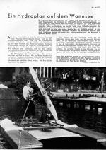 Hydroplan auf dem Wannsee