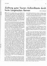 Touren-Autbordboote durch harte Langstreckenrennen, Züchtung guter