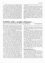 Fröhlich seilen, sorglos schippern