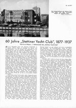 Stettiner Yacht-Club 60 Jahre