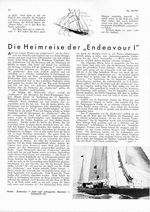 "Endeavour I", Die Heimreise der