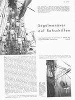 Segelmanöver auf Rahschiffen