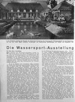 Wassersport-Ausstellung
