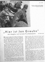 Fischdampfer, Als Segler auf einem "Hier ist Jan Greuhn"