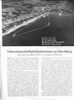 Starnberg, Internationale Motorbootrennen vor