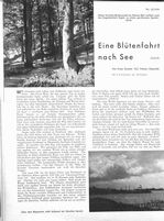 Eine Blütenfahrt nach See