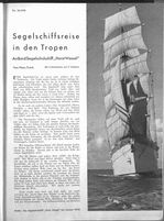 Segelschiffsreise in den Tropen