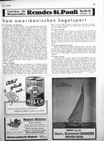 Amerikanischen Segelsport, Vom