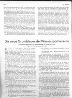 Grundsteuer der Wassersportvereine
