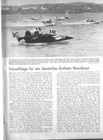Einheits-Rennboot, Vorschläge für ein