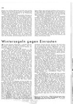 Wintersegeln gegen Einrosten