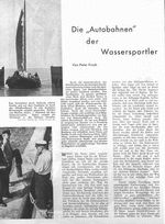 Autobahnen der Wassersportler