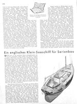 Englisches Klein-Seeschiff für Serienbau
