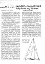 Drahtlose Telegraphie und Telephonie auf Yachten (Dr. Urban)