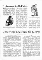 Sender und Empfänger für Yachten
