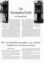 Dampferlicht auf Motorbooten