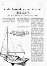 Kielschwertkreuzer-Klassen des D.S.V