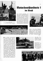 Motorbootstandarte 1 im Dienst