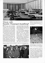 Wassersport - Ausstellung? Warum nicht deutsche
