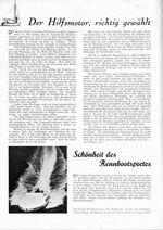 Hilfsmotor, richtig gewählt (W.Schiemann)
