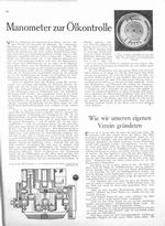 Manometer zur Ölkontrolle