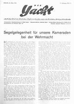 Segelgelegenheit für die Kameraden bei der Wehrmacht