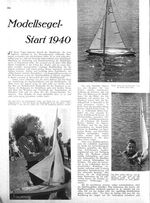 Modellsegelstart 1940