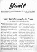 Fahrtensegeln im Kriege