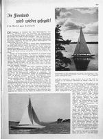 In Finnland wird wieder gesegelt