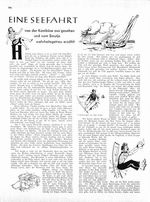 Seefahrt, von der Kombüse aus gesehen, Eine