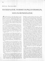 Vermessungsformeln, Seekreuzer, Seefahrtkreuzer