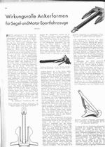 Ankerformen, Wirkungsvolle - für Segel- und Motorsportfahrzeuge