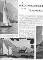 Europadreißiger auf dem Traunsee (V. Thausing)