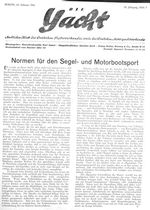 Normen für den Segel- und Motorbootsport