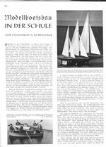Modellbootsbau in der Schule