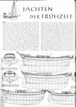 Jachten der Frühzeit