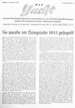 Kriegsjahr 1941 gesegelt, So wurde im