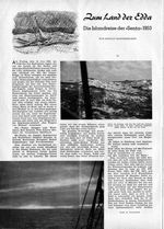 Zum Land der Edda. Die Islandreise der "Senta" (Koppenhagen)